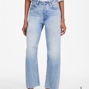 Madewell The Darted Barrel-Leg Jean in Edmonson Wash